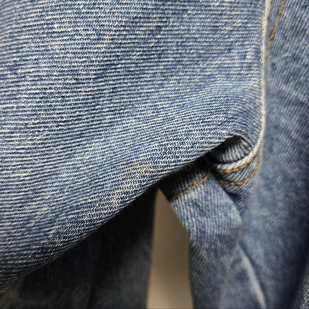 Vintage Gazoz Studded Bejeweled Denim Jacket Size Large Jean Jacket 80s 90s - Picture 10 of 11